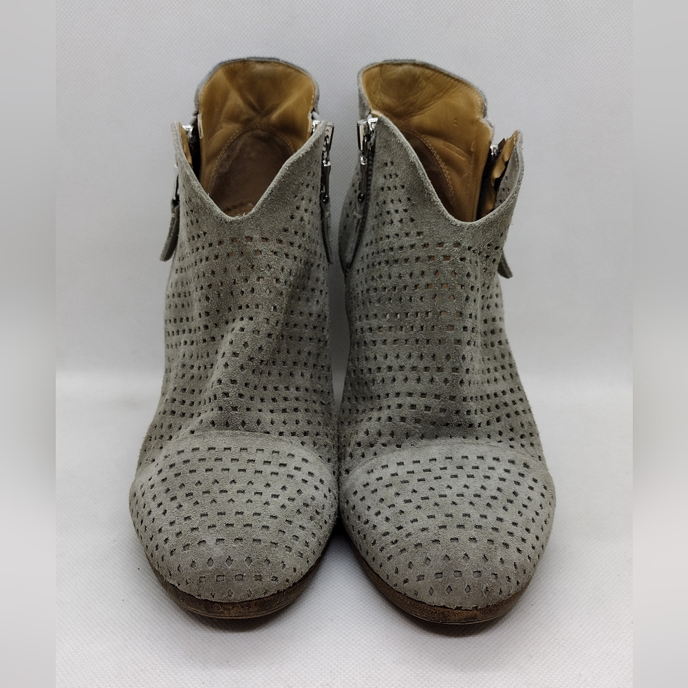 Rag & Bone Margot Boots Women's 7.5 Gray Suede Boho Retro Y2K 90s Office - Picture 2 of 13